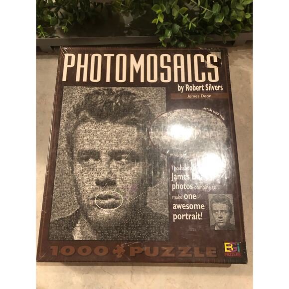 Vintage James Dean Photomosaic Puzzle 1026 PCs Robert Silvers - Picture 1 of 8